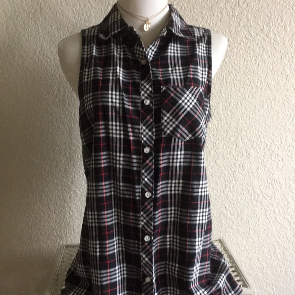 Plaid mini dress/shirt